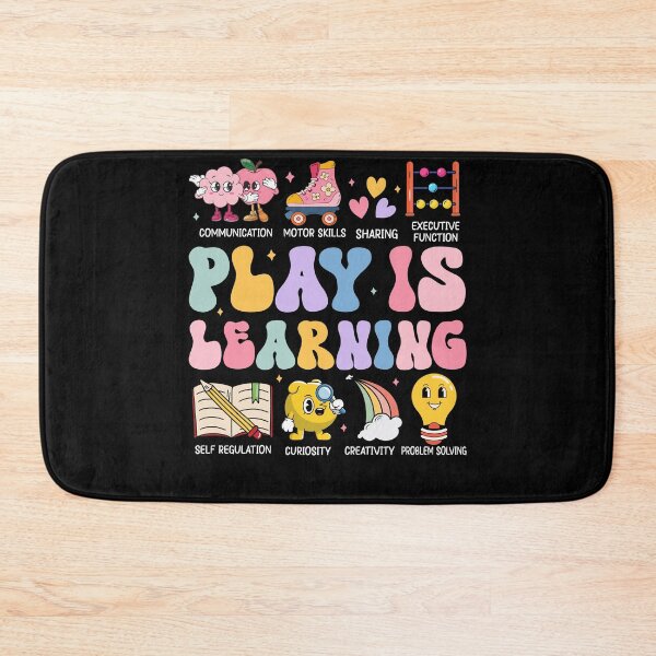 Item preview, Play Is Learning Kindergarten Teacher Appreciation Groovy designed and sold by Dream-Art-Wear.