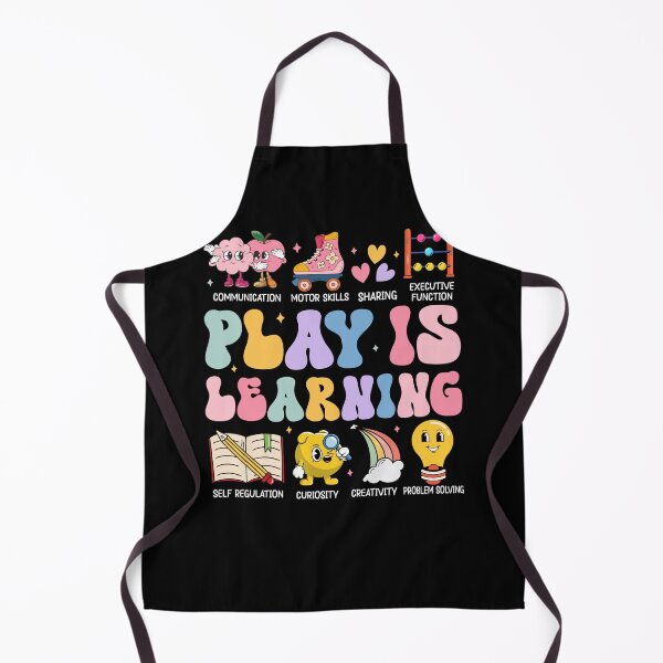 Item preview, Play Is Learning Kindergarten Teacher Appreciation Groovy designed and sold by Dream-Art-Wear.