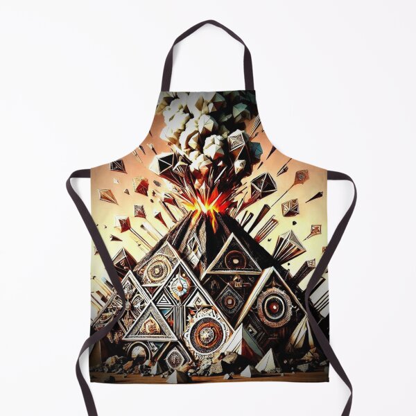 Item preview, Geometric Volcano – Fiery Eruption designed and sold by Dogandesighn.