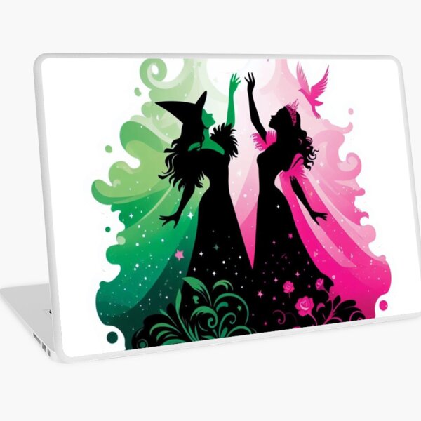 Aperçu de l'œuvre Elphaba et Glinda Wicked la comédie musicale créée et vendue par NerdiPop.