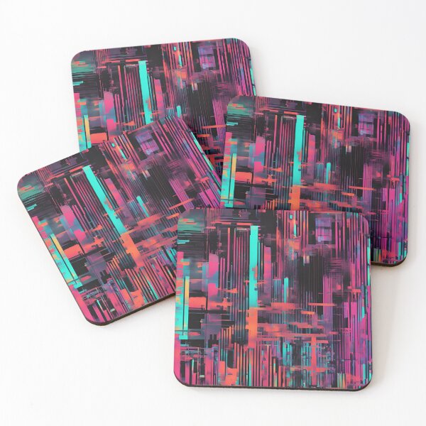 Item preview, Urban Glow Abstract Vertical Symphony designed and sold by Eman Abou Ghazy.