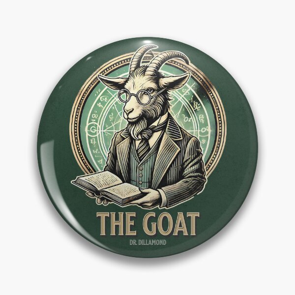 Item preview, Dr. Dillamond - Wicked GOAT Illustration with Broadway Pun designed and sold by PricklyBearArt.