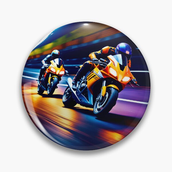 Item preview, Motorcycle Night Race Superbike V's Superbike Motorcycle Racing designed and sold by Ink Art Design.