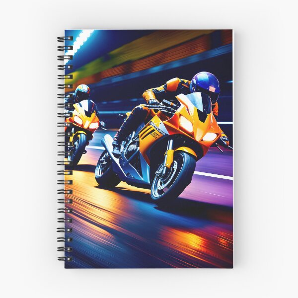 Item preview, Motorcycle Night Race Superbike V's Superbike Motorcycle Racing designed and sold by Ink Art Design.