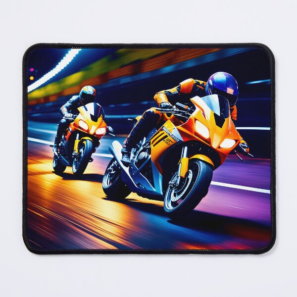 Item preview, Motorcycle Night Race Superbike V's Superbike Motorcycle Racing designed and sold by Ink Art Design.