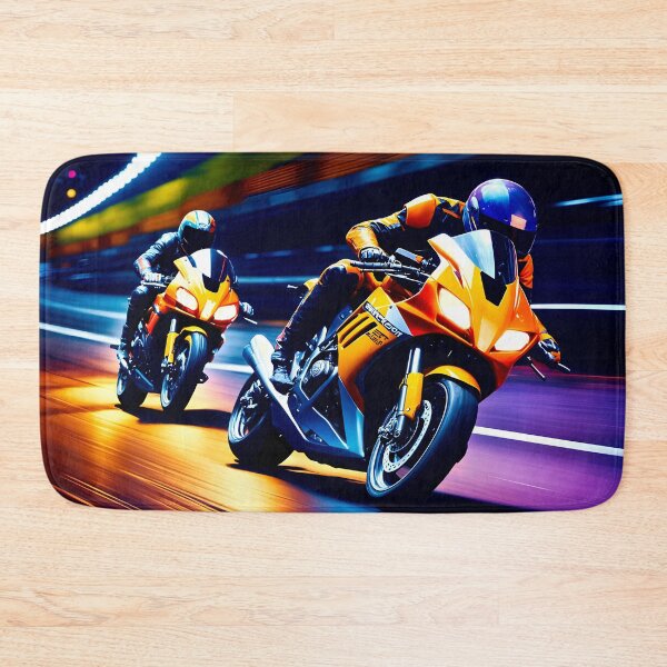 Item preview, Motorcycle Night Race Superbike V's Superbike Motorcycle Racing designed and sold by Ink Art Design.