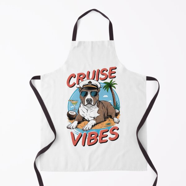 Item preview, Funny Cruise Vibes Dog Design - Captain Pitbull Beach Art - Summer Vacation Dog Lovers Shirt, Tropical Holiday Vibes Gift designed and sold by TeeVinci.
