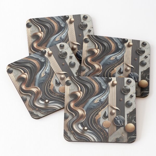 Item preview, Bold Marble with Metallic Accents designed and sold by MZCREATIONS144.