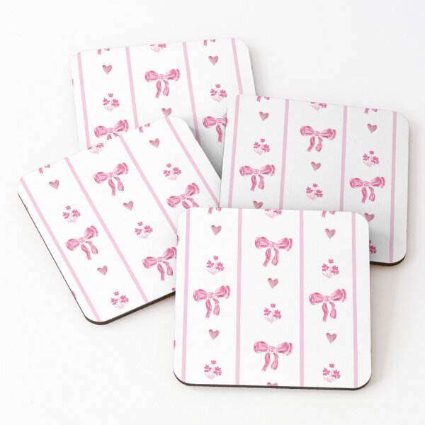 Item preview, Pink Bow Vertical Stripe - preppy coquette aesthetic designed and sold by aneladesigns.
