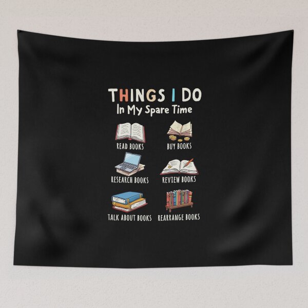 Item preview, Things I Do in My Spare Time: All About Books designed and sold by HandicraftArt.