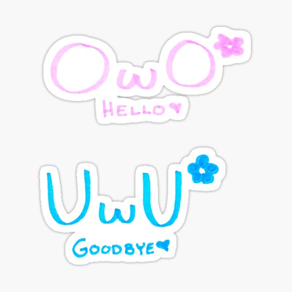 Uwu Emo Stickers for Sale