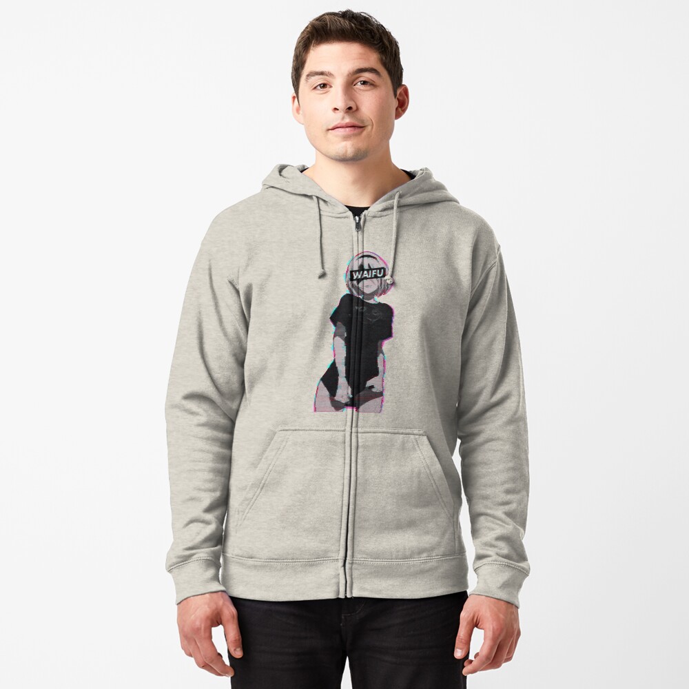 Item preview, Zipped Hoodie designed and sold by Waifu-Dope.