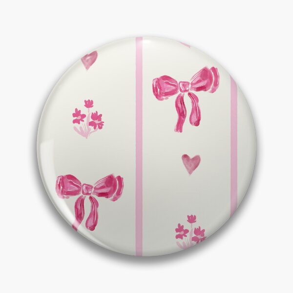 Item preview, Pink Bow Vertical Stripe - preppy coquette aesthetic designed and sold by aneladesigns.