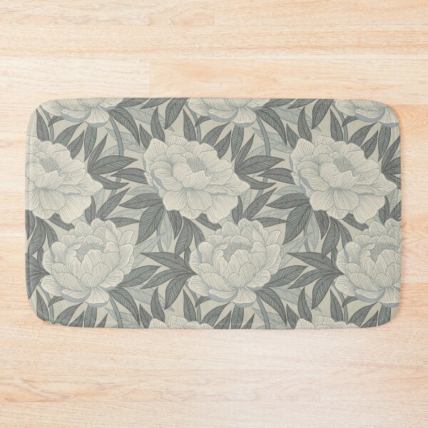 Item preview, Neutral Warm Grey and Cream Dreamy Peony Linework Floral designed and sold by micklyn.