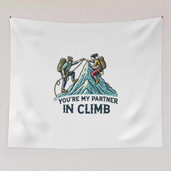 Item preview, You’re My Partner in Climb in Adventure designed and sold by Be-Adventurous.
