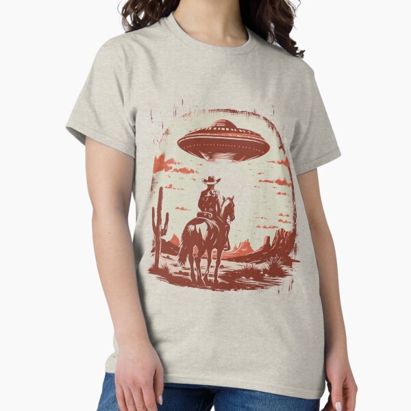 Artikel-Vorschau von Cowboy trifft UFO – Sci-Fi Western Design, designt und verkauft von Aredbox.