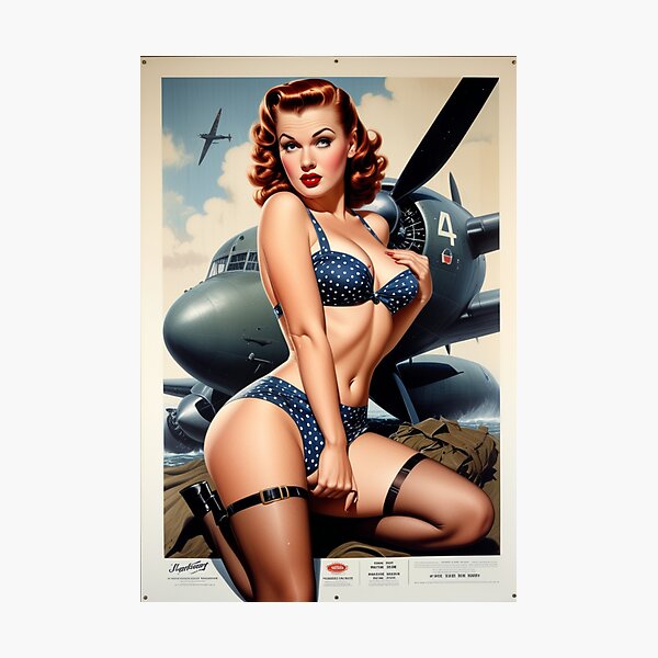 Item preview, Sexy Red Head Pin Up 1940's designed and sold by MissSaylor.