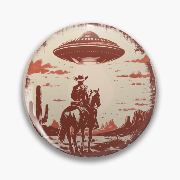 Item preview, Cowboy Meets UFO - Sci-Fi Western Design designed and sold by Aredbox.