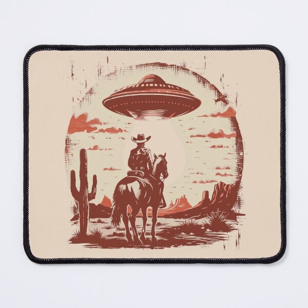 Item preview, Cowboy Meets UFO - Sci-Fi Western Design designed and sold by Aredbox.