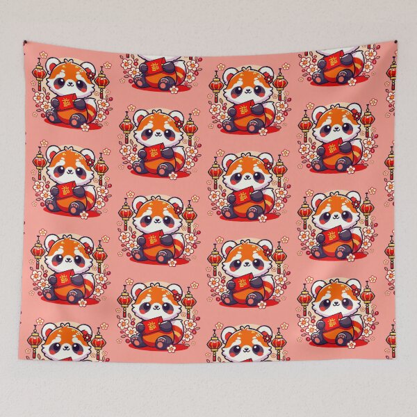 Item preview, Red Panda With a Red Envelope | Lunar New Year designed and sold by Ghost on Toast.