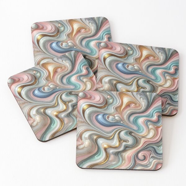 Item preview, Swirling, colorful marble textures with a blend of pastel and metallic tones. designed and sold by MZCREATIONS144.