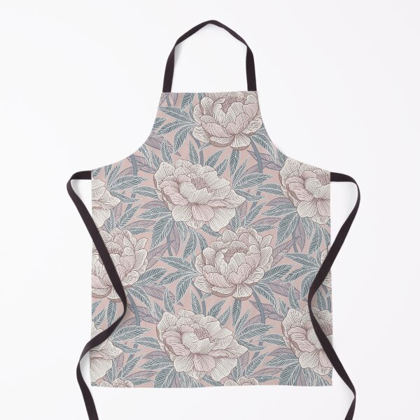 Item preview, Pale Pink Peony Floral With Soft Grey Blue and Blush designed and sold by micklyn.