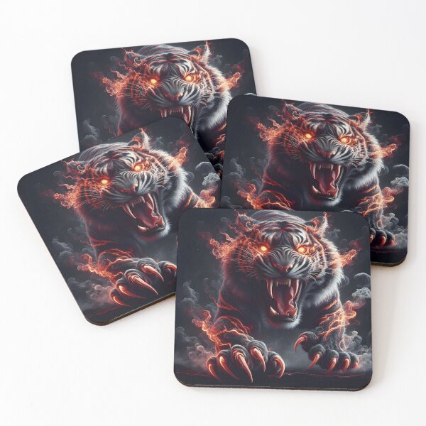Item preview, Wild Fire Tiger designed and sold by GalleryBrisArt.