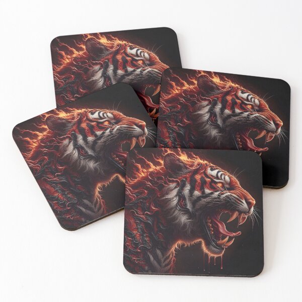 Item preview, Wild Fire Tiger designed and sold by GalleryBrisArt.