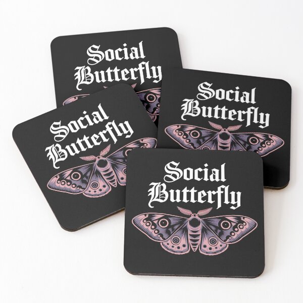 Item preview, Social Butterfly Pastel Moth Gothic designed and sold by Zeevla.