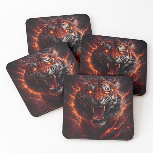 Item preview, Wild Fire Tiger designed and sold by GalleryBrisArt.