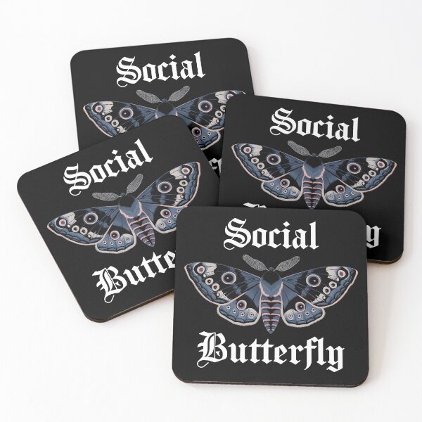 Item preview, Social Butterfly Dark Aesthetic Moth designed and sold by Zeevla.