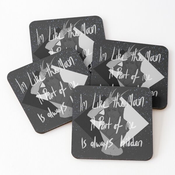 Item preview, I am like the moon, a part of me is always hidden designed and sold by Made-by-Anxiety.