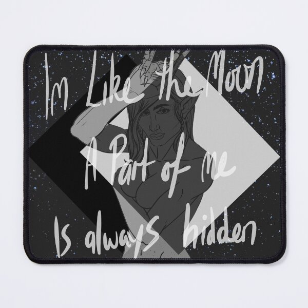 Item preview, I am like the moon, a part of me is always hidden designed and sold by Made-by-Anxiety.
