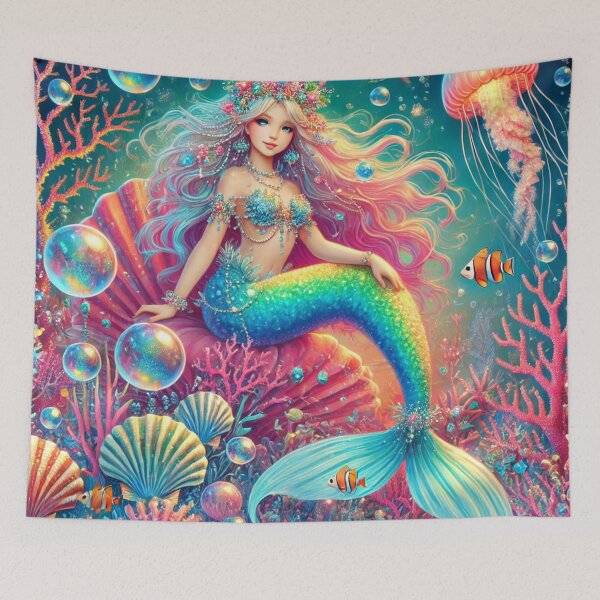 Item preview, A Whimsical & Magical Mermaid designed and sold by Dream Bloom Gallery.