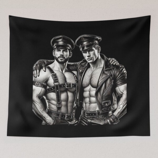 Artikelvorschau, Gay Leather Daddies Deutsche Lederbiker Stolz Grafikdesign entworfen und verkauft von ItsAKinkThing.