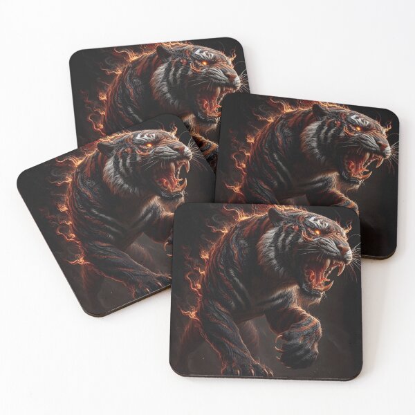 Item preview, Wild Fire Tiger designed and sold by GalleryBrisArt.
