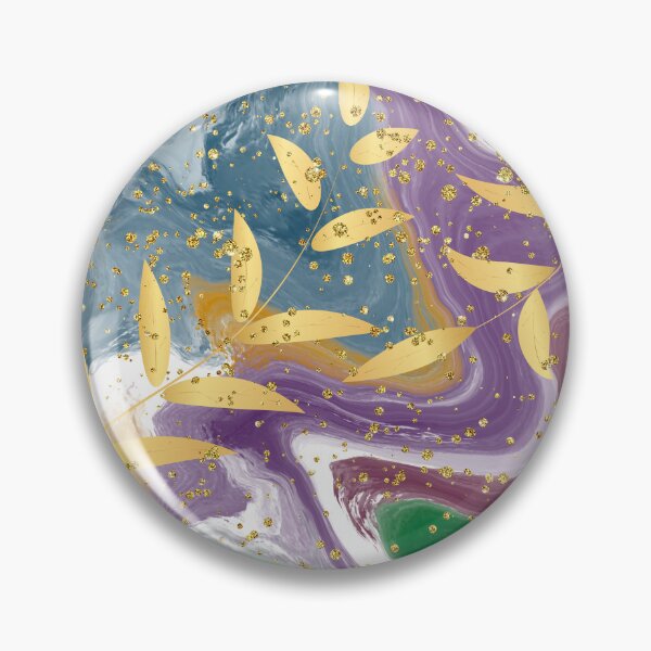 Item preview,  "Abstract Art with Golden Leaves" designed and sold by Graphollio-shop.