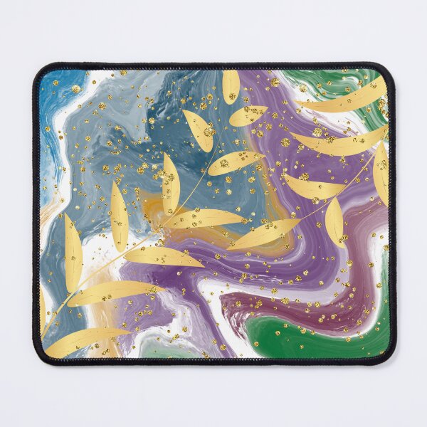 Item preview, "Abstract Art with Golden Leaves" designed and sold by Graphollio-shop.