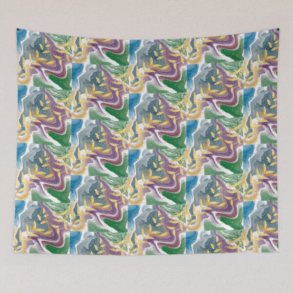 Item preview,  "Abstract Art with Golden Leaves" designed and sold by Graphollio-shop.