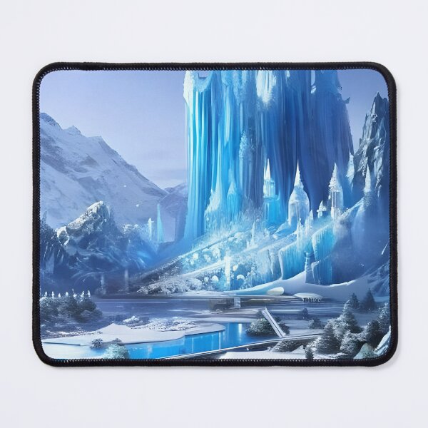 Item preview, Ice Castle in Winter Wonderland – Fantasy Frozen Landscape designed and sold by Amr Siam.