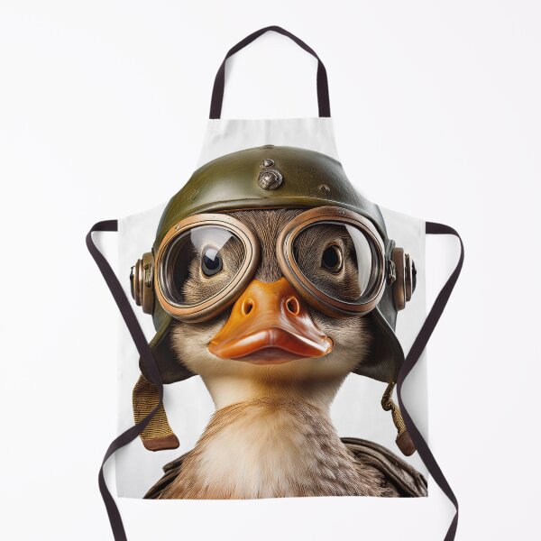 Aperçu de l'œuvre Décoration murale représentant un canard audacieux avec un casque – Décoration unique et ludique créée et vendue par Terradesignsbyk.