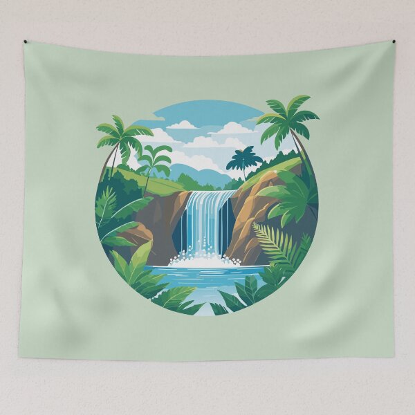 Artikelvorschau, Jungle Cascade entworfen und verkauft von BenShirtDesign.
