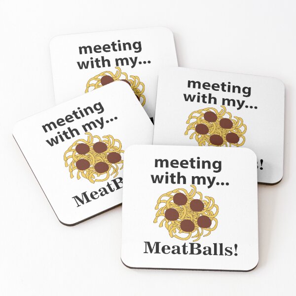 Item preview, Meatballs Funny Meeting With My Meatballs designed and sold by Nisha Prabhu.
