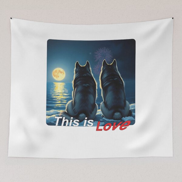 Item preview, Two dogs on New Year's Eve designed and sold by GiCapgraphics.
