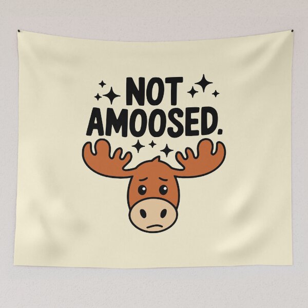 Item preview, Not Amoosed! Cute Moose Pun designed and sold by PMCreative.