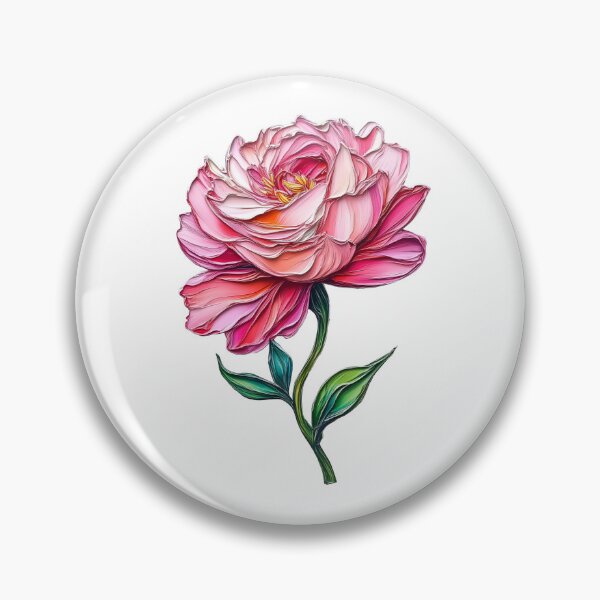 Artikelvorschau, Rosa Pfingstrose digitale Malerei entworfen und verkauft von Fikuall.