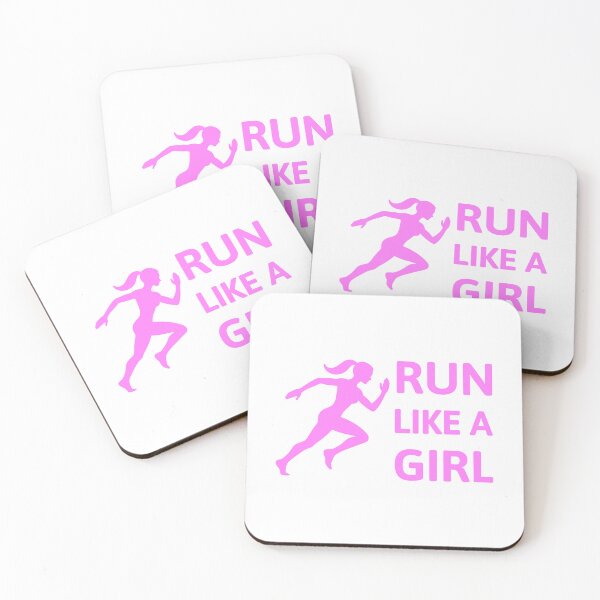 Item preview, Run Like A Girl! Pink Running Pun designed and sold by PMCreative.