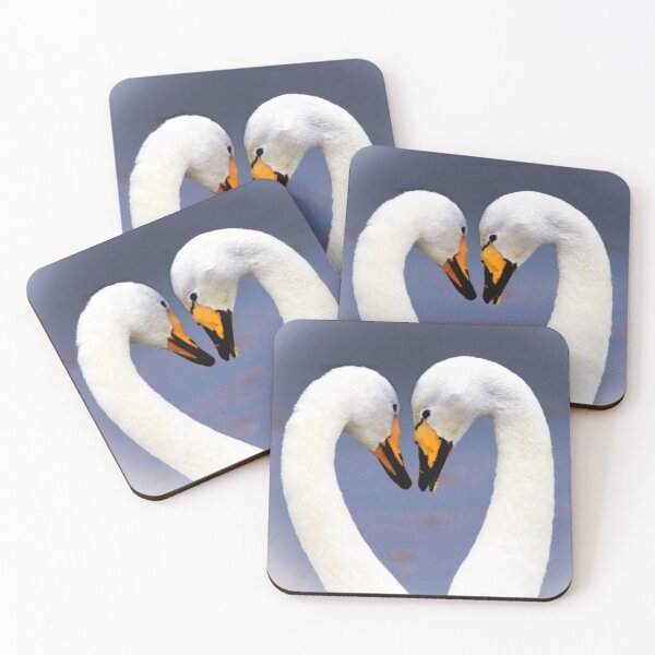 Item preview, Swans in Loveheart Pose designed and sold by derekbeattie.