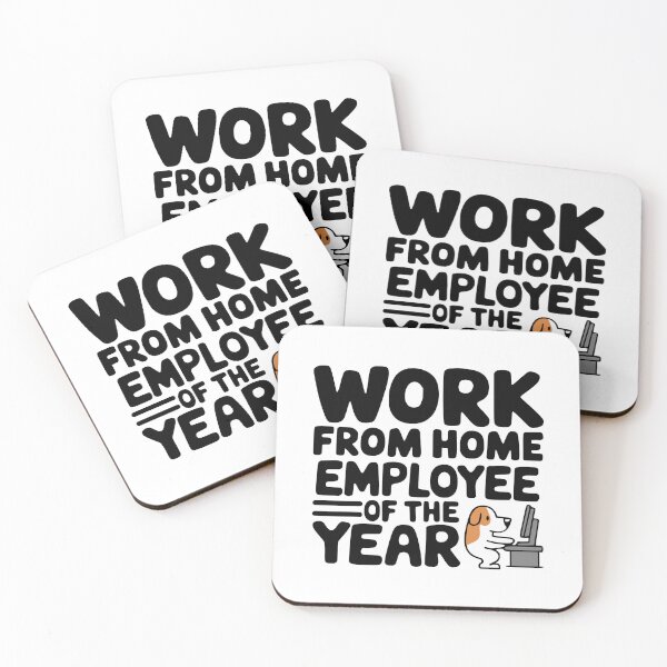 Item preview, Work From Home Employee Of The Year Dog Funny designed and sold by PMCreative.