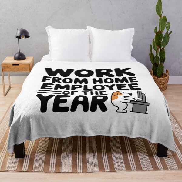 Item preview, Work From Home Employee Of The Year Dog Funny designed and sold by PMCreative.